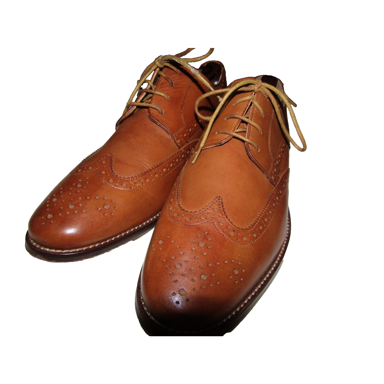 Florsheim Shoes Mens 13d Brown Leather Montinaro Wingtip Oxford 11737 Mint Cond